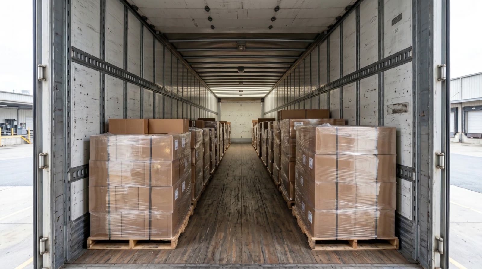 Umschlaghalle mit Cross-Docking