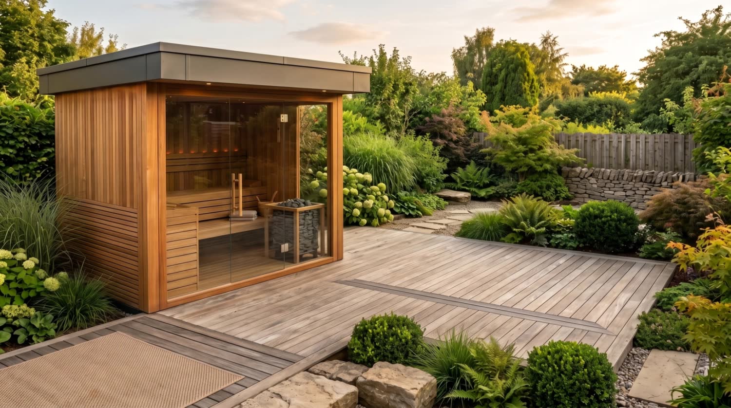 Gartenhaus mit Sauna