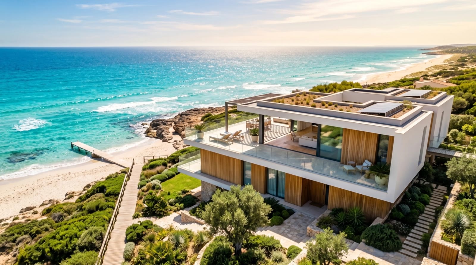 Strandvilla mit Meerblick